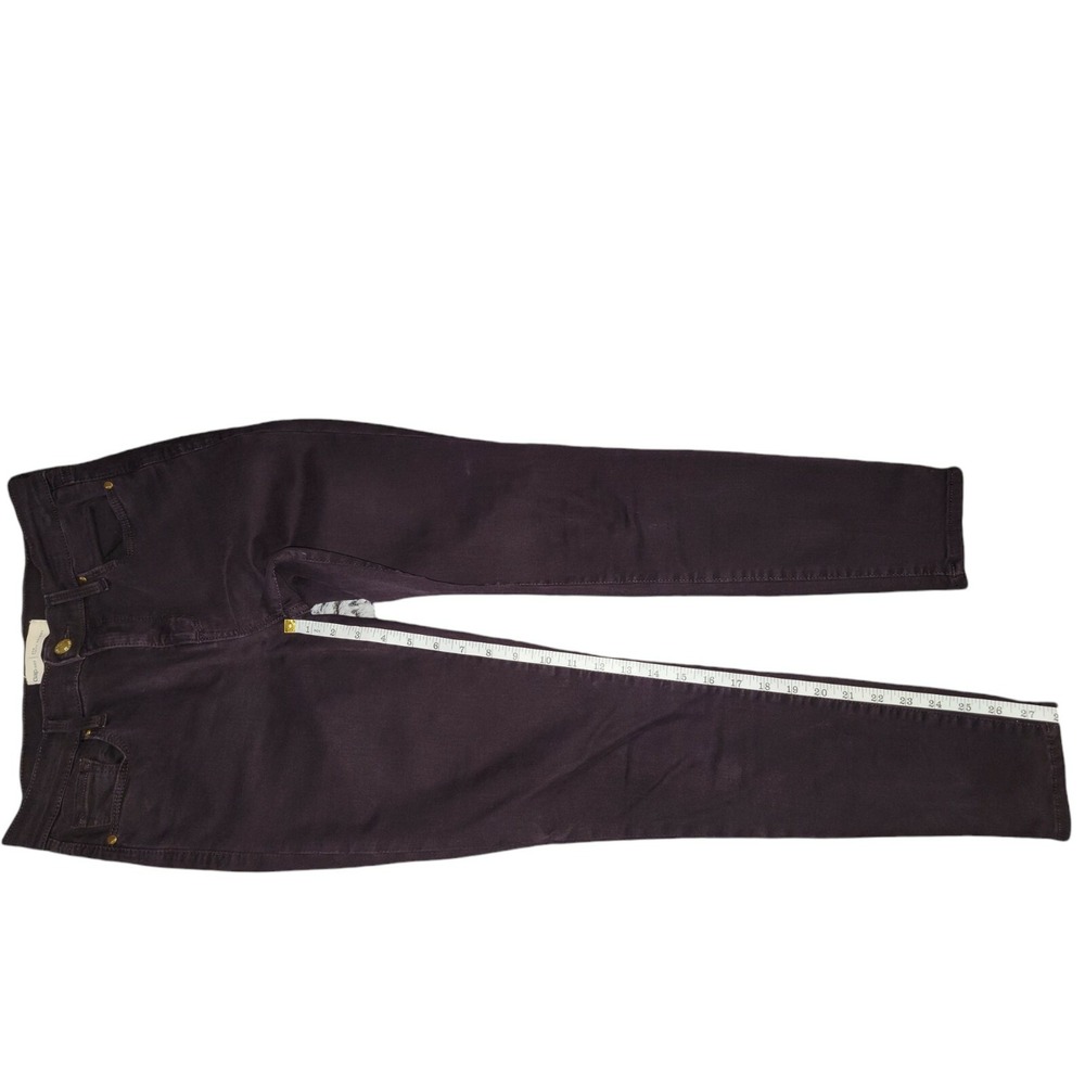 GAP 1969 True Skinny Jeans Womens 27R Deep Plum Wash Zipper Ankle Detail - Picture 4 of 6